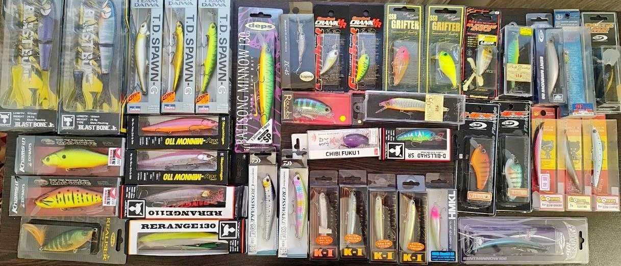 Топові воблери та ратліни-Jackall,Megabass,Daiwa,Deps,Zip Baits
