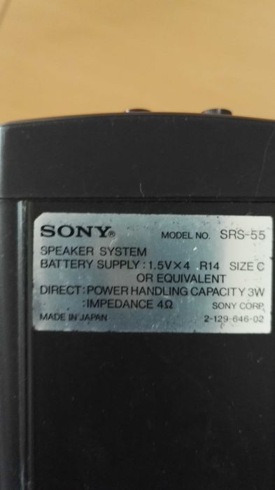 Colunas  SONY  SRS-55