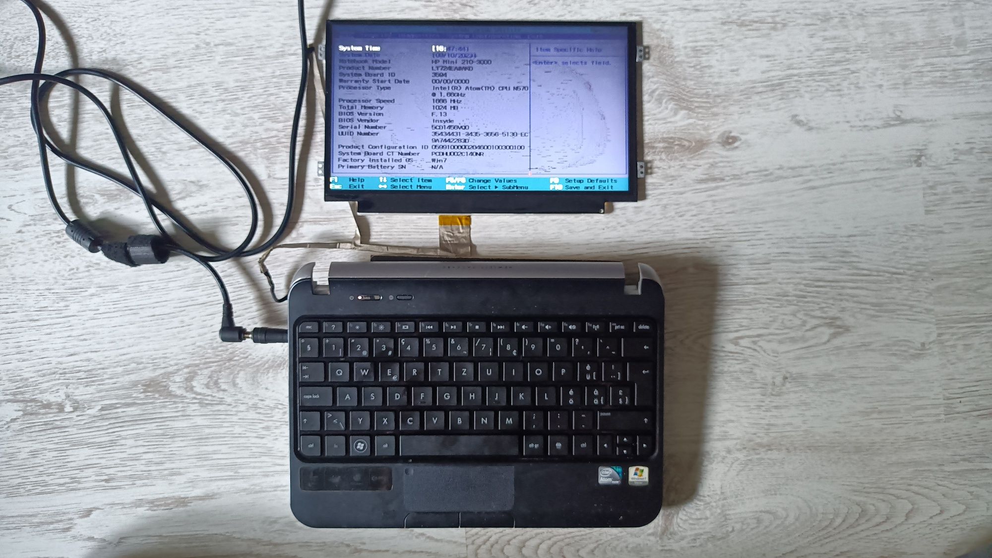Płyta głowna Netbook HP Mini 210,HP 200
