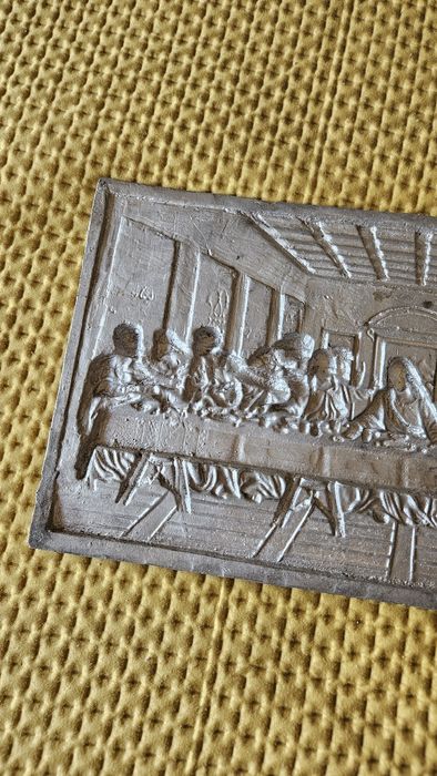 Quadro última ceia antigo