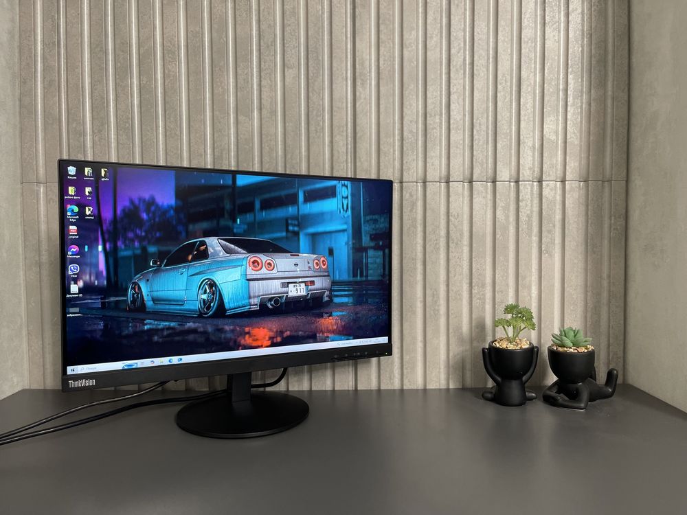 75 hz Безрамковий Монітор Lenovo ThinkVision S22e-19 full hd