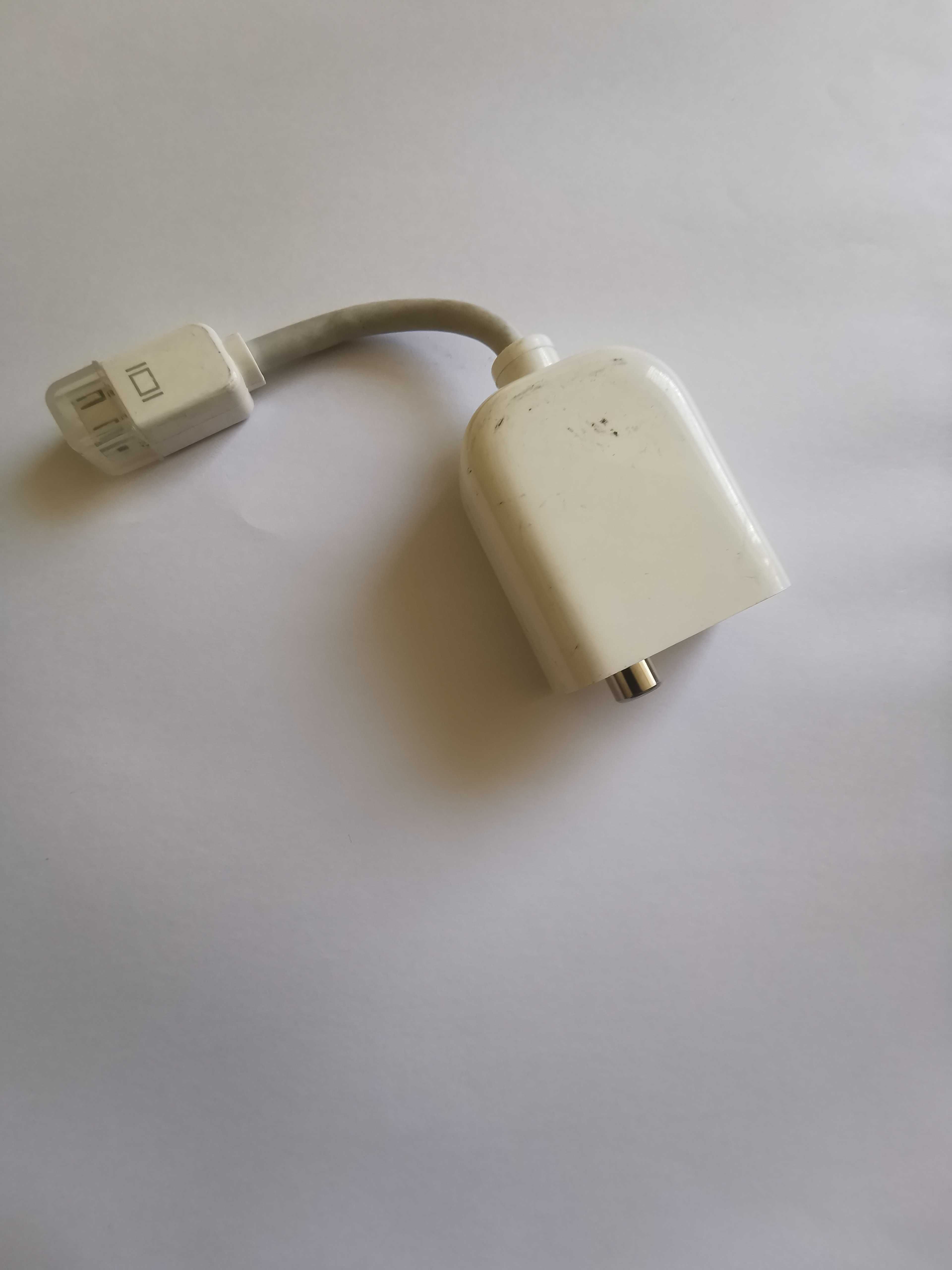 Adapter przejściówka Apple mini DVI do RCA S-Video Mac