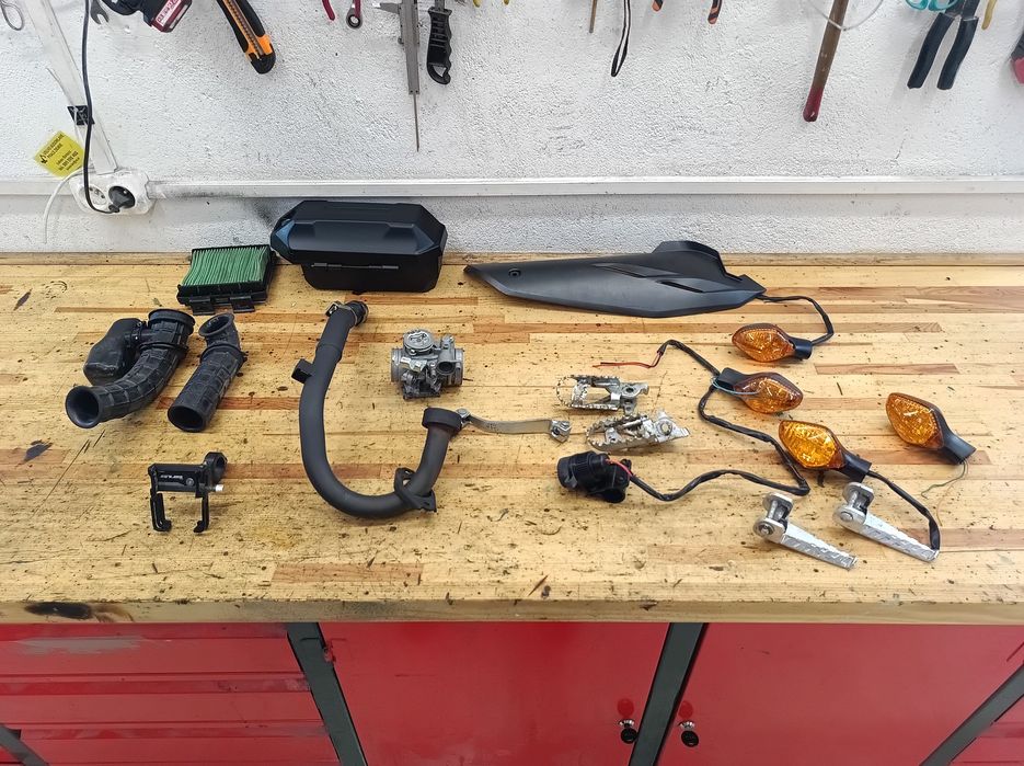 Układ wydechowy, wydech Honda Crf 300 L przepustnica