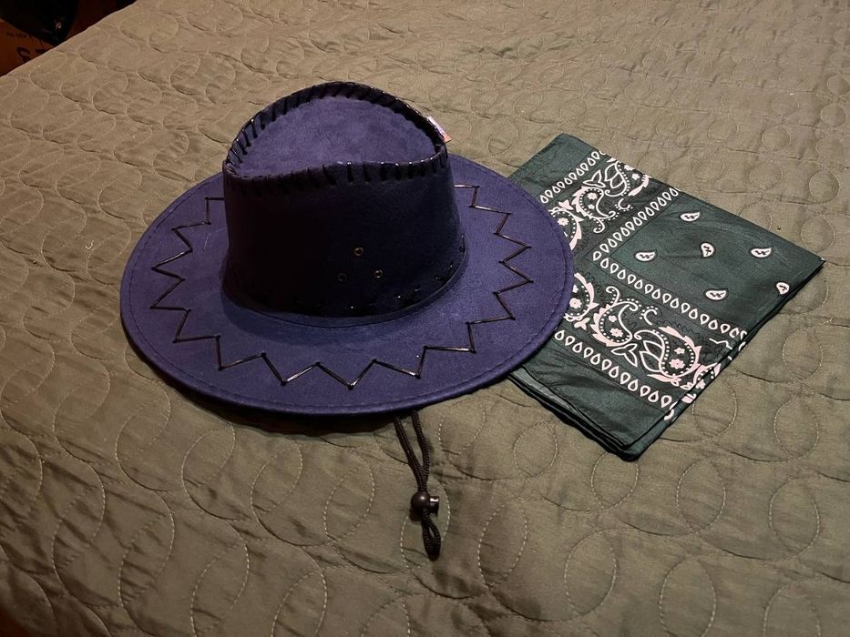 Комплект капелюх ковбой бандана ковбоя