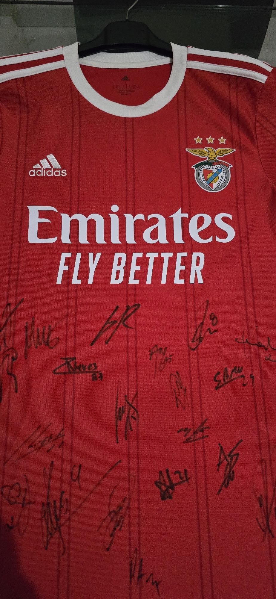 Camisola Autografada pelo Plantel Benfica Campeão