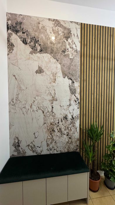 PANEL ŚCIENNY Płyta WPC PVC 280x122 Marmur Beżowy Łatwy montaż