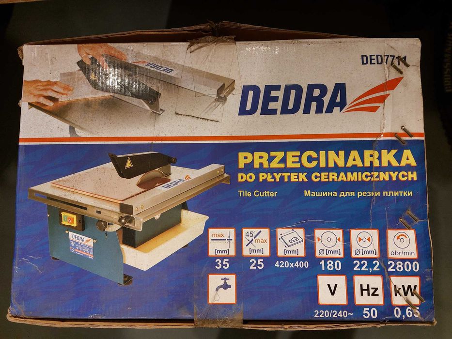 przecinarka do glazury DEDRA DED7711, maszyna do cięcia płytek