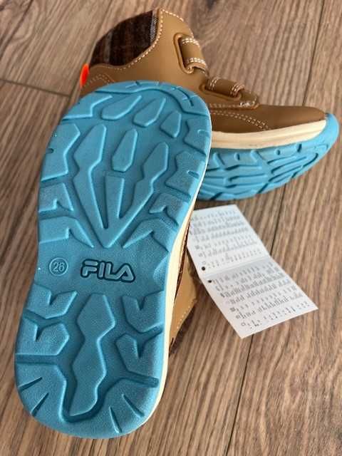 Зимові шкіряні дитячі чоботи FILA оригінальні, 26 розмір