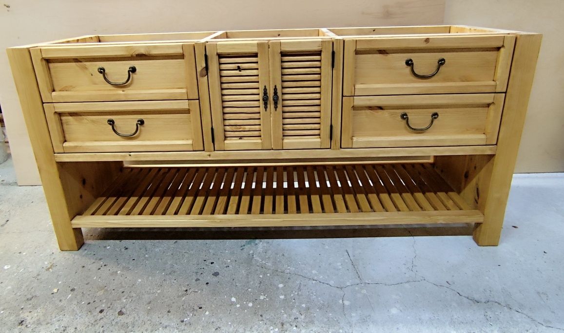 Komoda szafka drewniana rustykalna łazienkowa