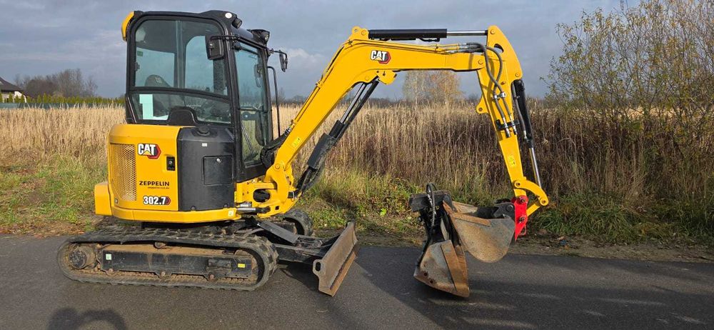 Minikoparka CAT 302.7 - 2023rok- 620h /  Cat 302, 303, 305, 301. 302.7