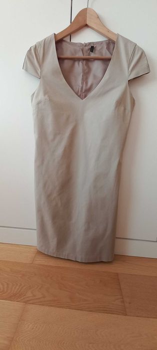 Vestido bege benetton (tamanho S)