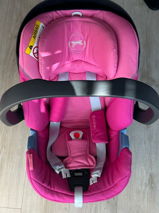 Cybex aton 5 fotelik z bazą 0-13kg + adaptery + moskitiera