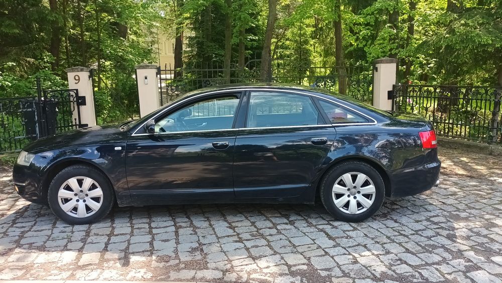 ZAMIANA•Ładna Audi A6 C6•2,4Benz+GAZ•Skóra•Nawi•GrzaneELfotele•Webasto