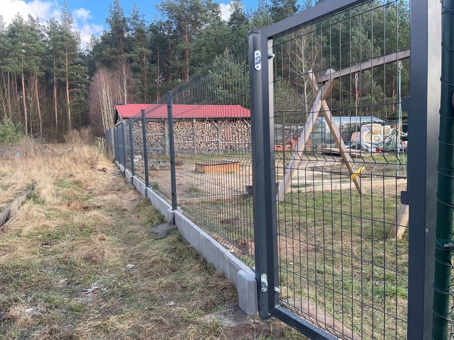 Ogrodzenia panelowe komplet z montazem betonem i dostawa Bramy Furtki