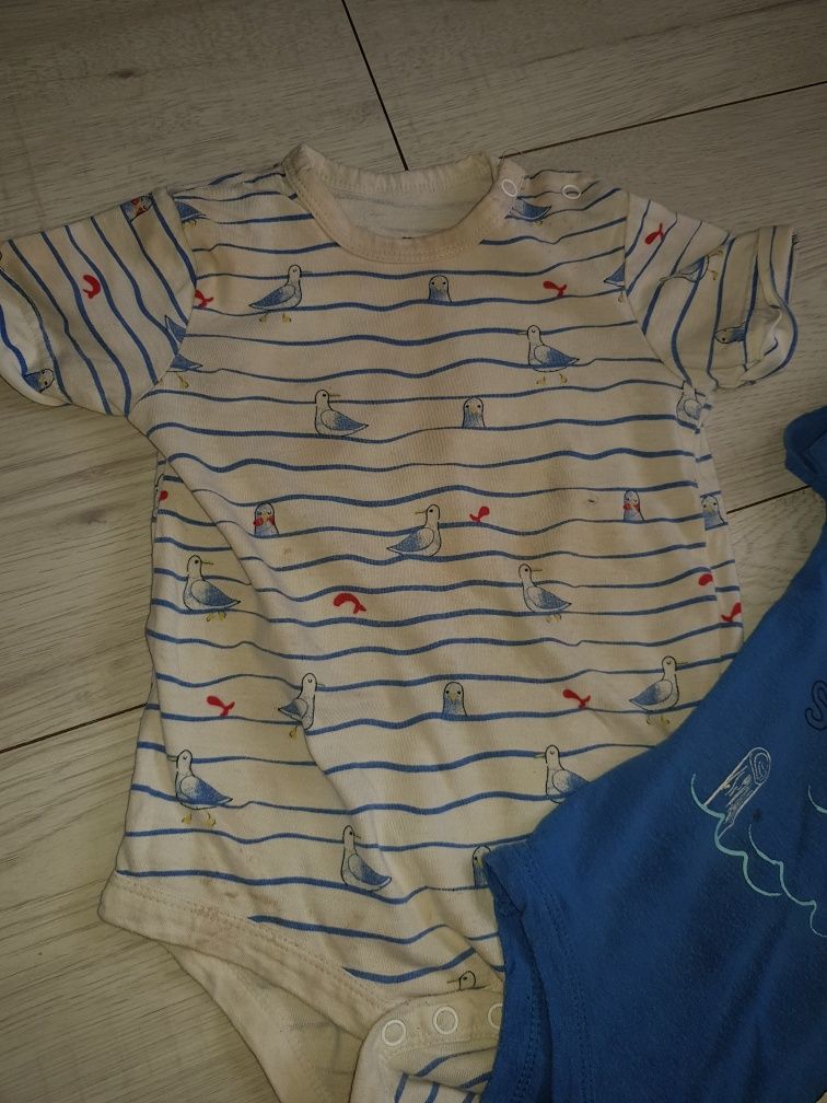 Zestaw 2 szt body chłopięce Pepco krótki rękaw