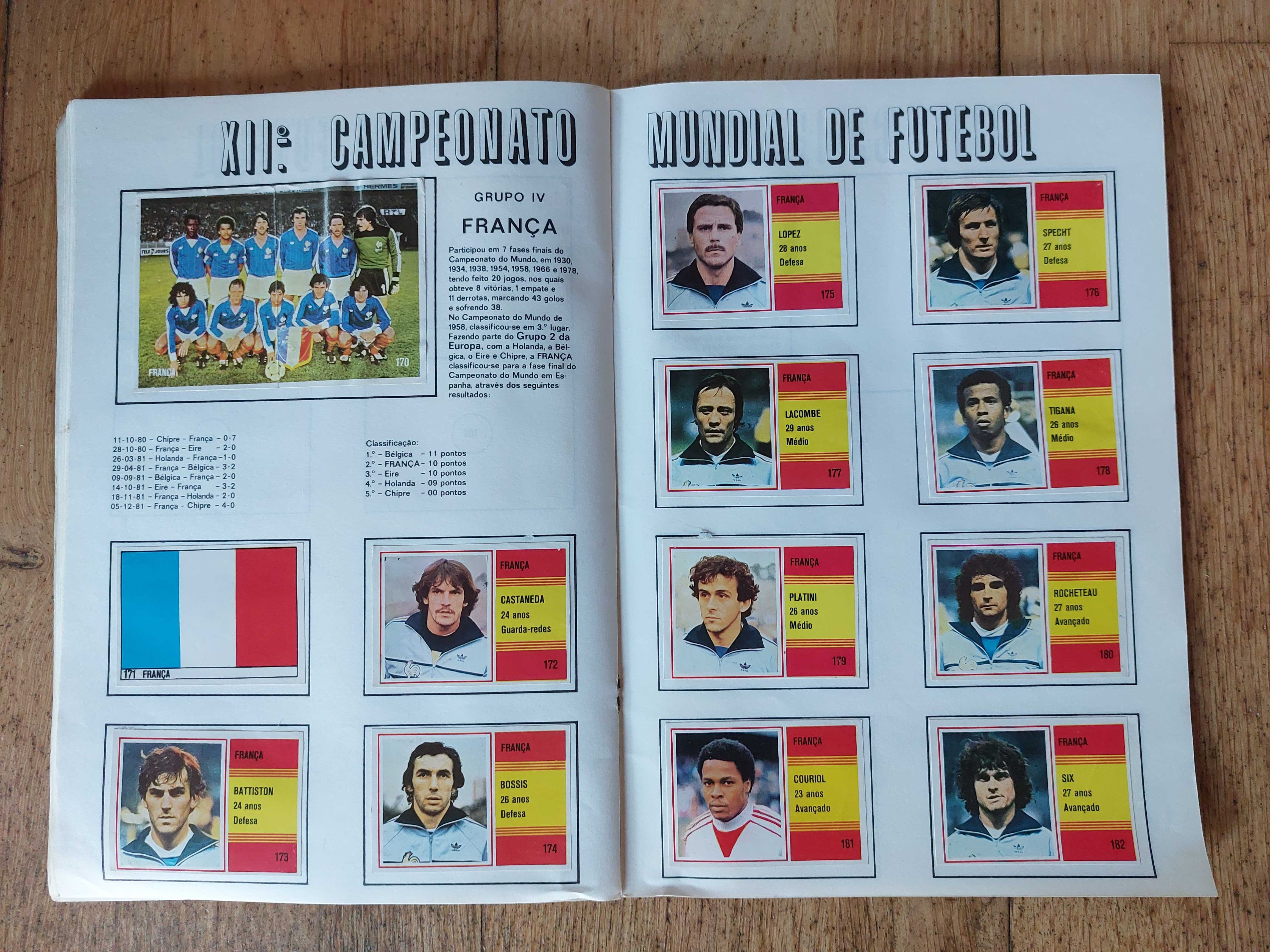 Colecção - XII Campeonato do Mundo de futebol 1982 - Completa