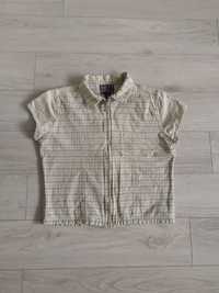 Bluzka w kratkę zapinana M L koszula vintage retro