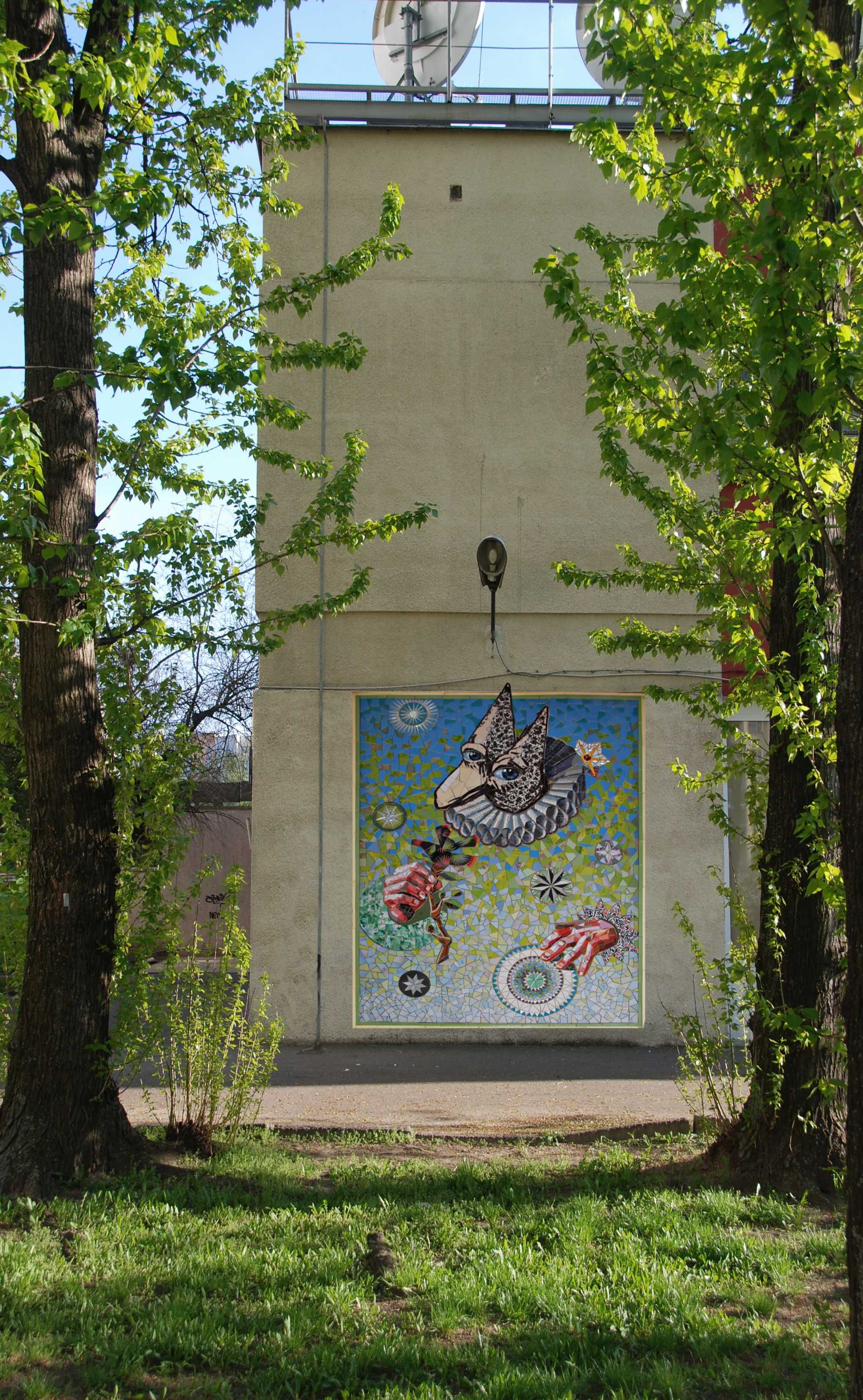 mozaika artystyczna z ceramiki i szkła 364 X 277 cm