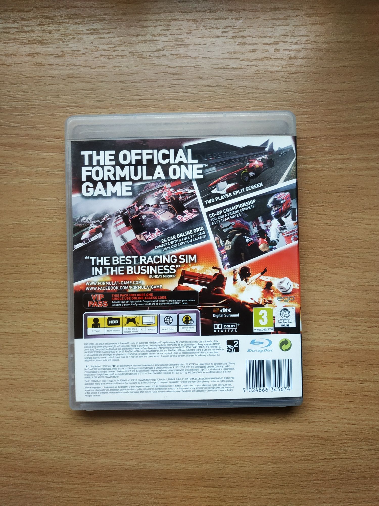 Formuła 1  2011,ps3, stan bardzo dobry, możliwa wysyłka przez olx