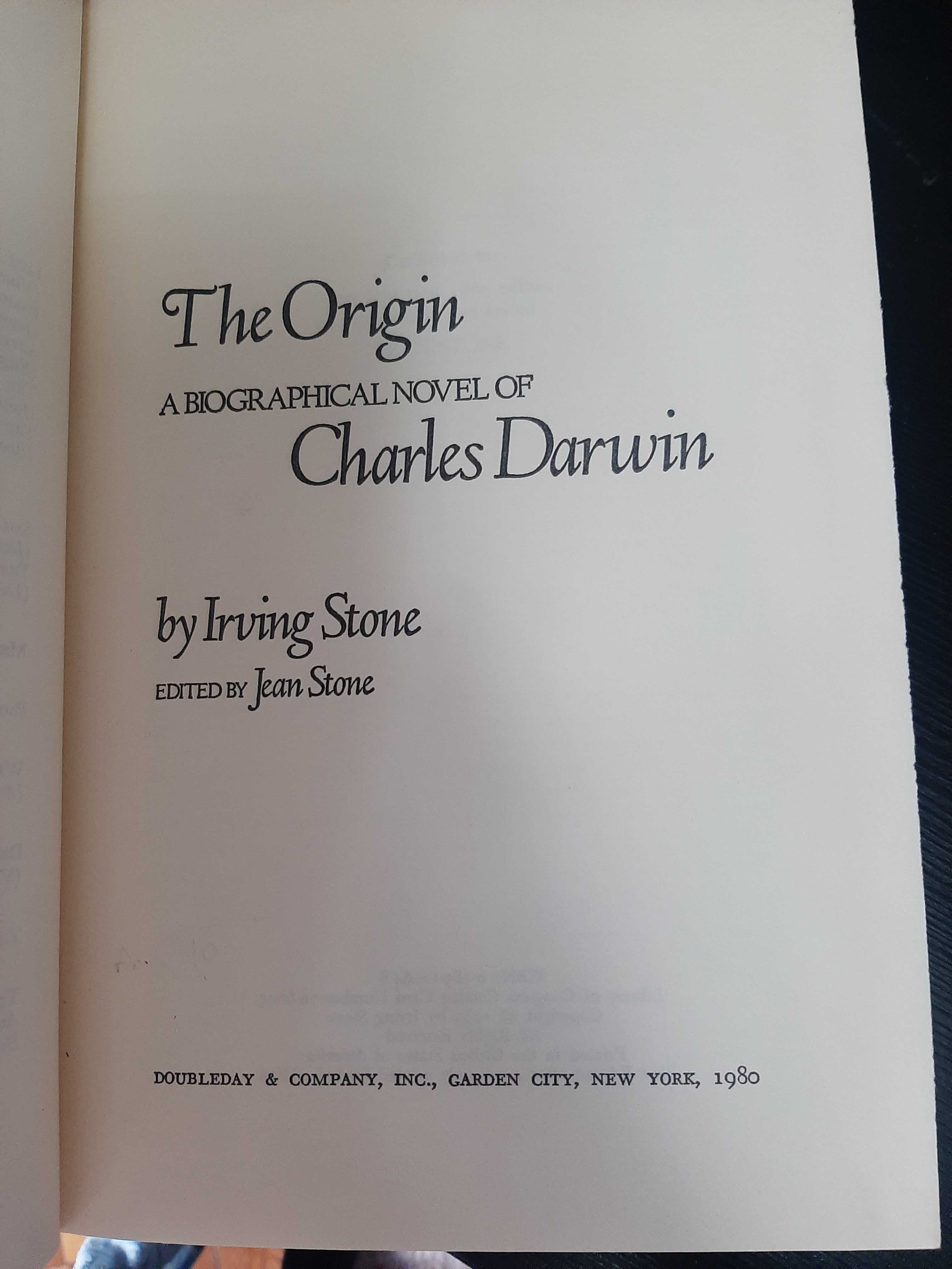 Irving Stone – The Origin: a Biographical novel of Charles Darwin