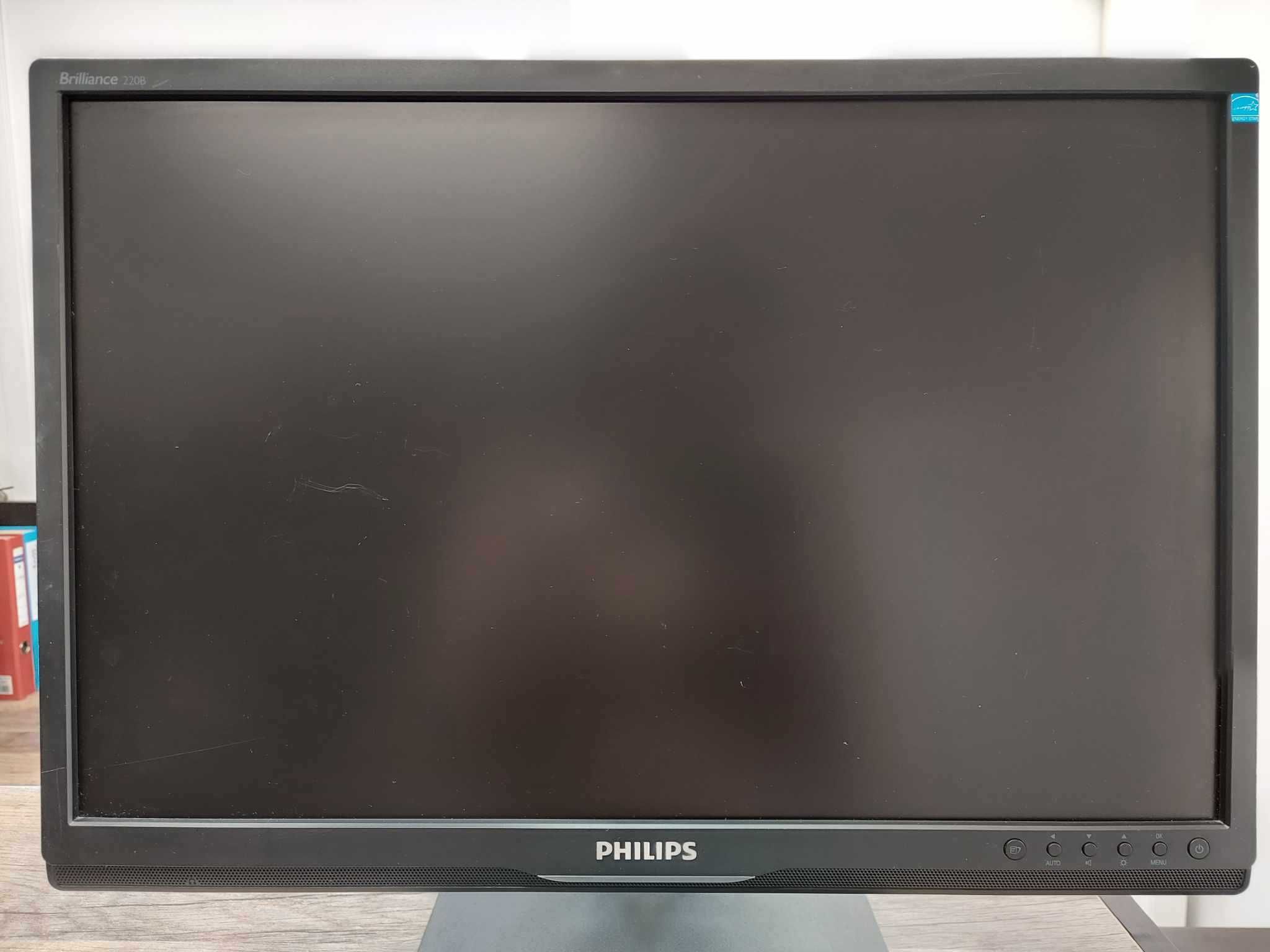 Monitor Philips 220B1CB/69 22" czarny stan bardzo dobry gwarancja