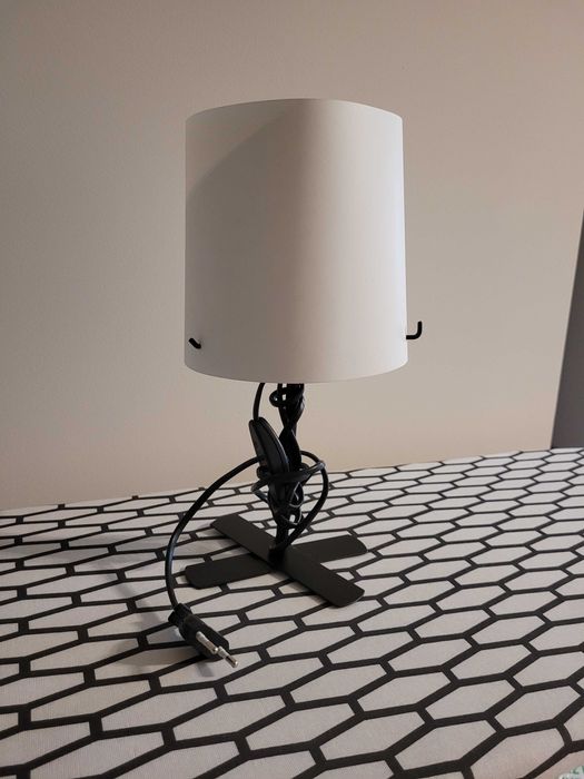 Lampka stołowa Barlast Ikea czarno-biała