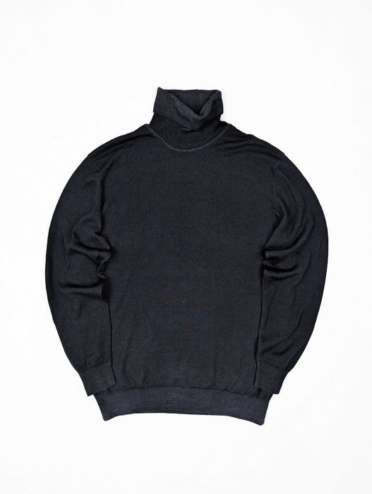 Filippo de Laurentis granat sweter golf 100% wełna merynosa merino L