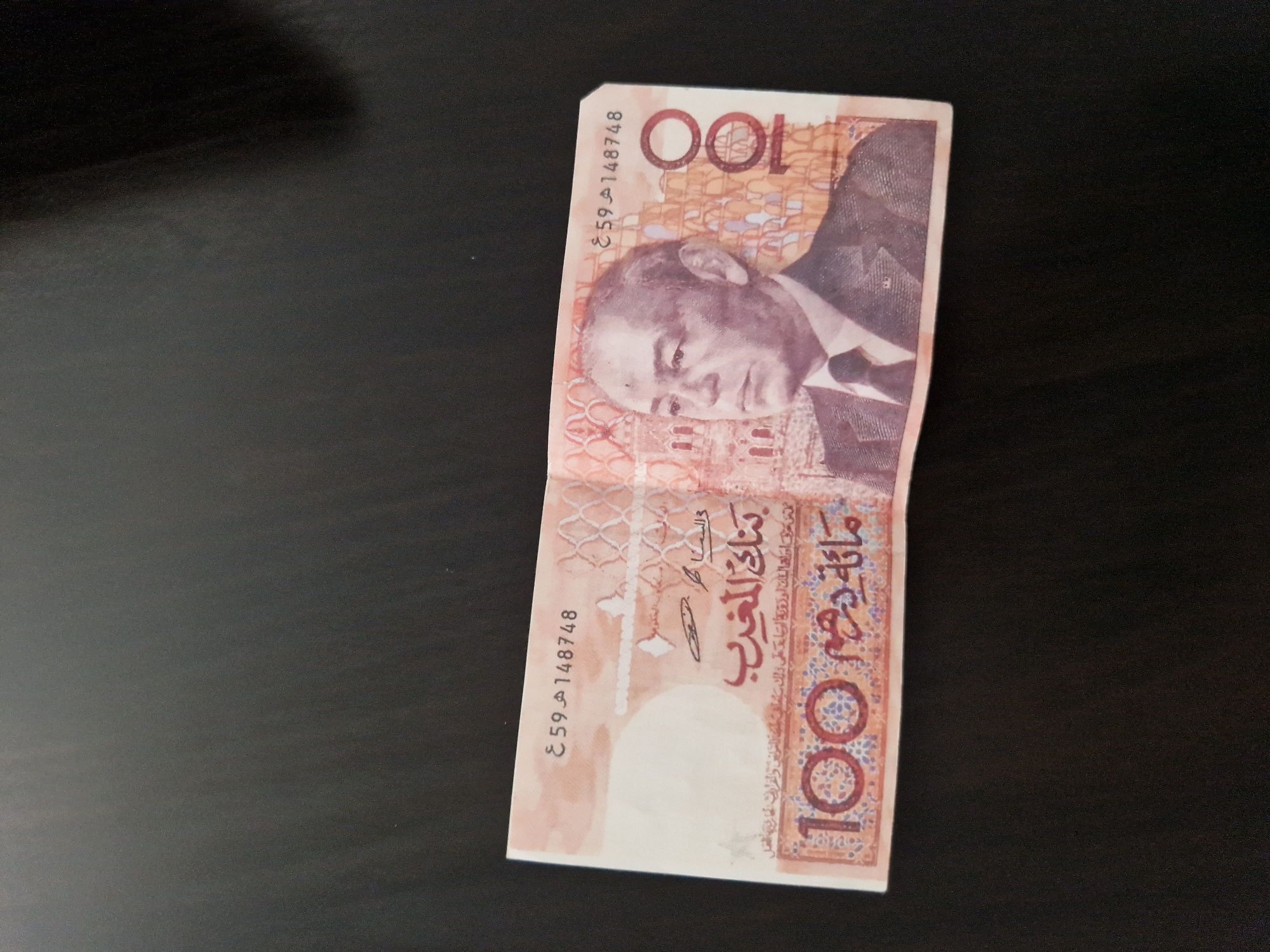 Nota de 100 dinars marrocos