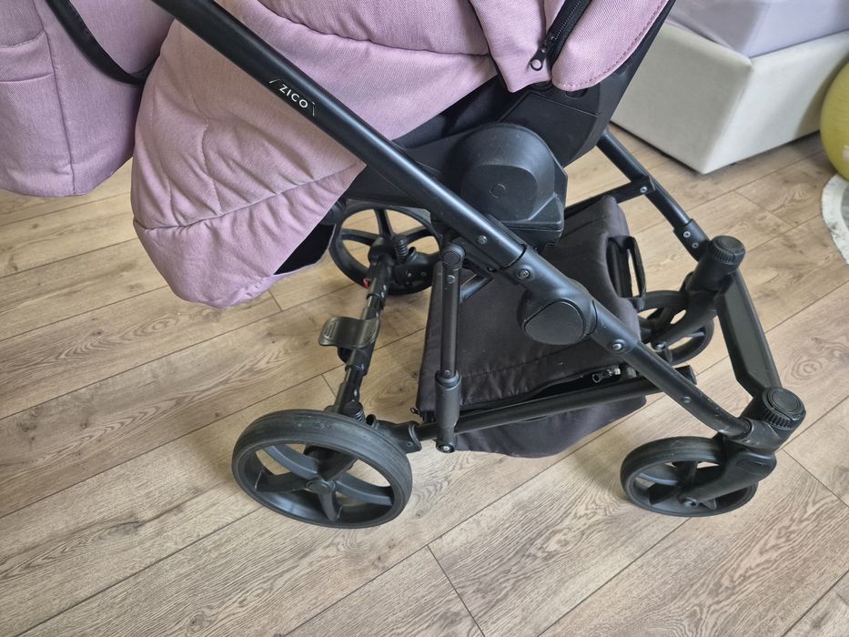 Візочок Adamex Zico 2в1 Рожевий 
Коляска універсальна 2в1