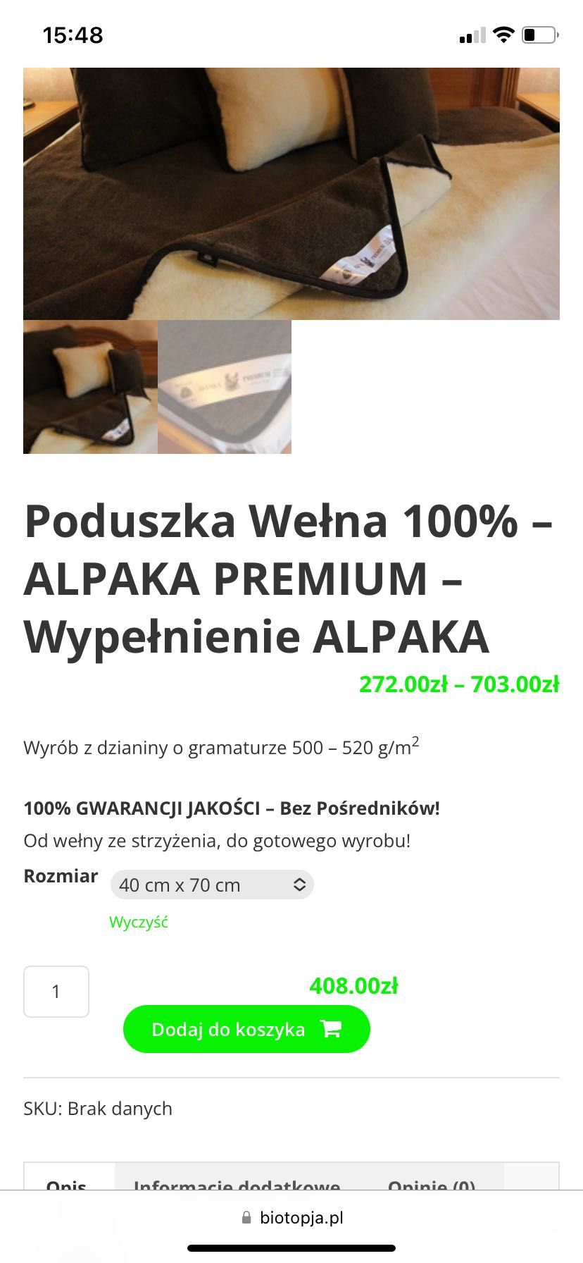 Poduszka z Alpaki