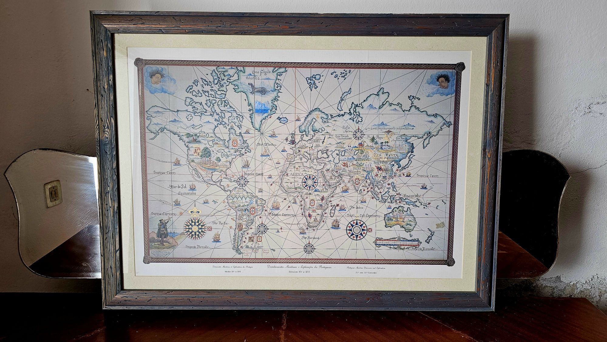Quadro Rosa dos Ventos