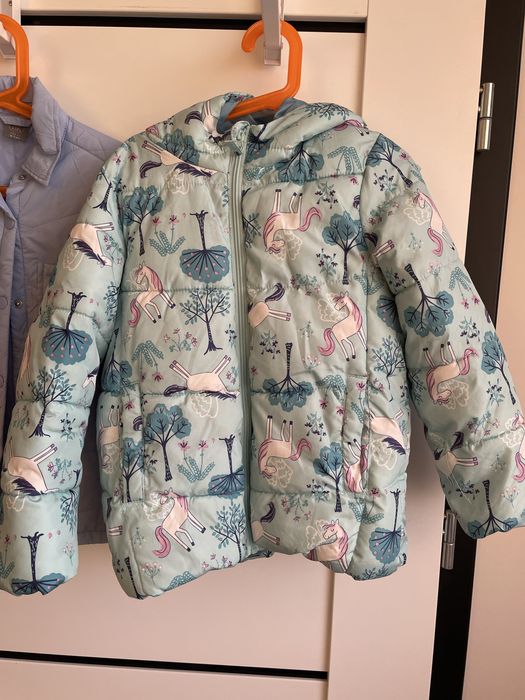 Zestaw dwóch kurtek dla dziewczynki 122 Little Kids przejsciowa,zimowa