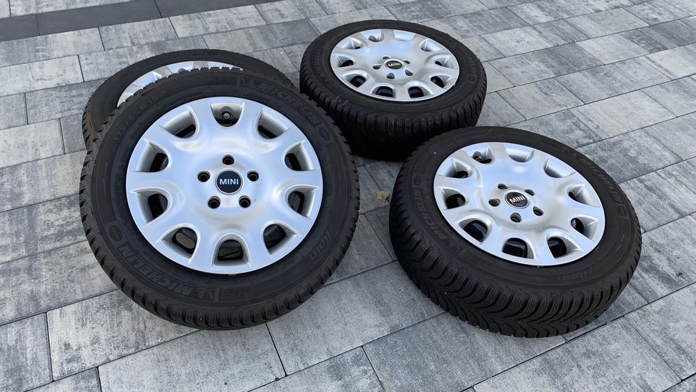 Koła felgi stalowe Mini Clubman 5x112 15 cali opony zimowe czujniki