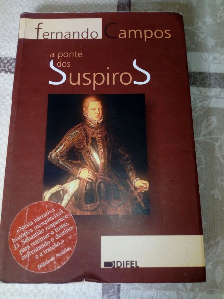 Livro de romance histórico a Pontes dos suspirei