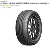 Nowe opony letnie 4× Zeetex HP2000 VFM 215/45R16