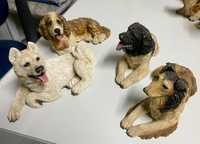 Coleção cães em porcelana