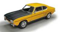 Ford Capri GT mk1 (amarelo e preto mate) Cararama / Oxford - Esc. 1/43