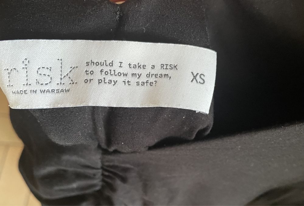 Sukienka risk malena czarna xs