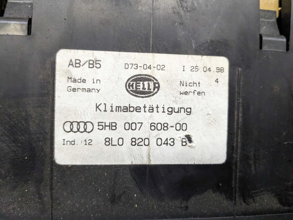 Audi A4 B5 A3 8L Panel Sterowania Nawiewu Klimatyzacji