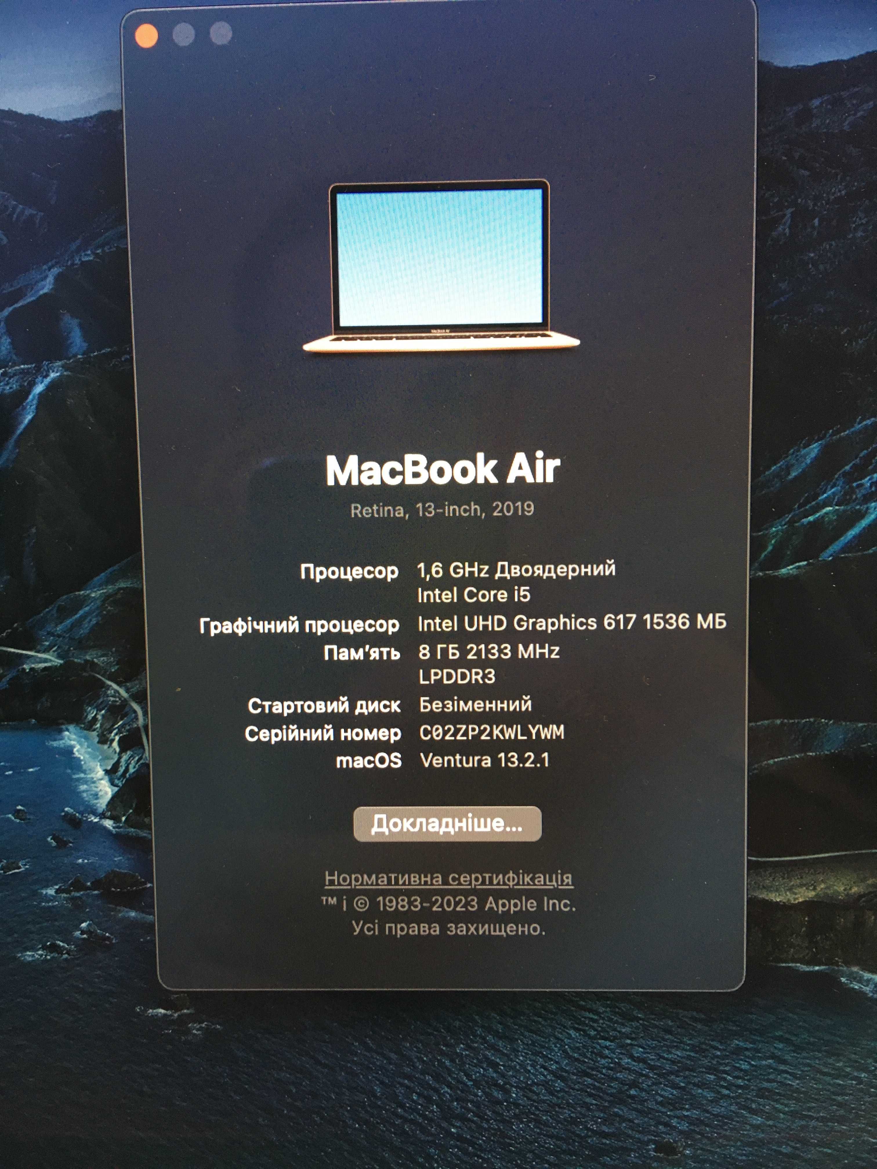 Mac book Air gold A1932 corei5