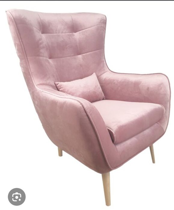 Piękny fotel uszak jak NOWY czysty  stan Bdb. PILNE