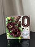 Kartka urodzinowa/okolicznościowa 40ste urodziny quilling