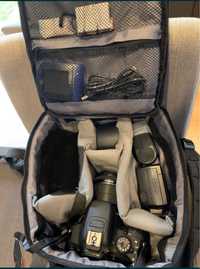 CANON EOS 700D 18-55mm com flash e mochila