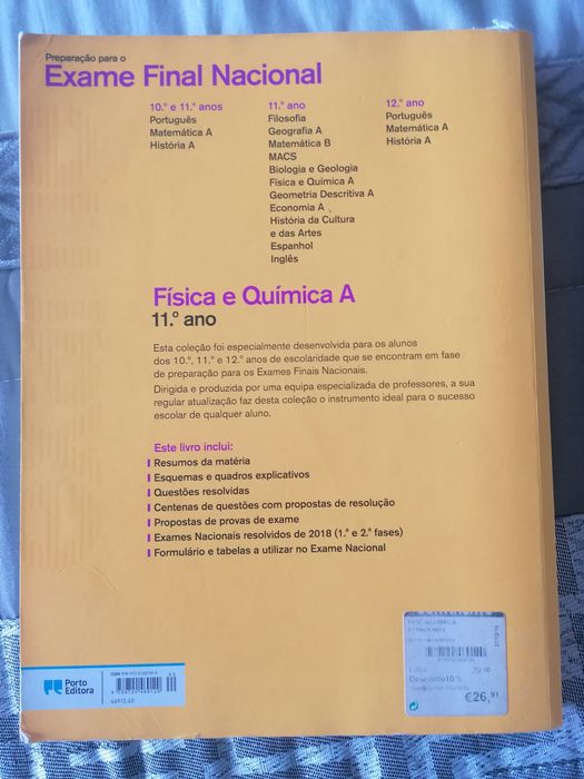 Preparação exame física e química 11°ano