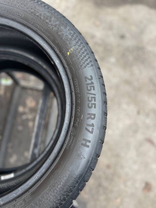 Шини 215/55 r17 Continental 22 рік ( стан ідеал)
