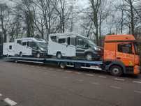 Mercedes-Benz ATEGO 824 z przyczepą. Pomoc drogowa. VDI  Zestaw doinwestowany w ciągłej eksploatacji.