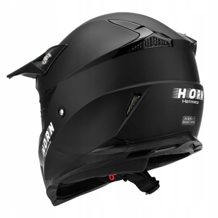 Kask Motocyklowy Cross Horn 915 gratis gogle XS-XL