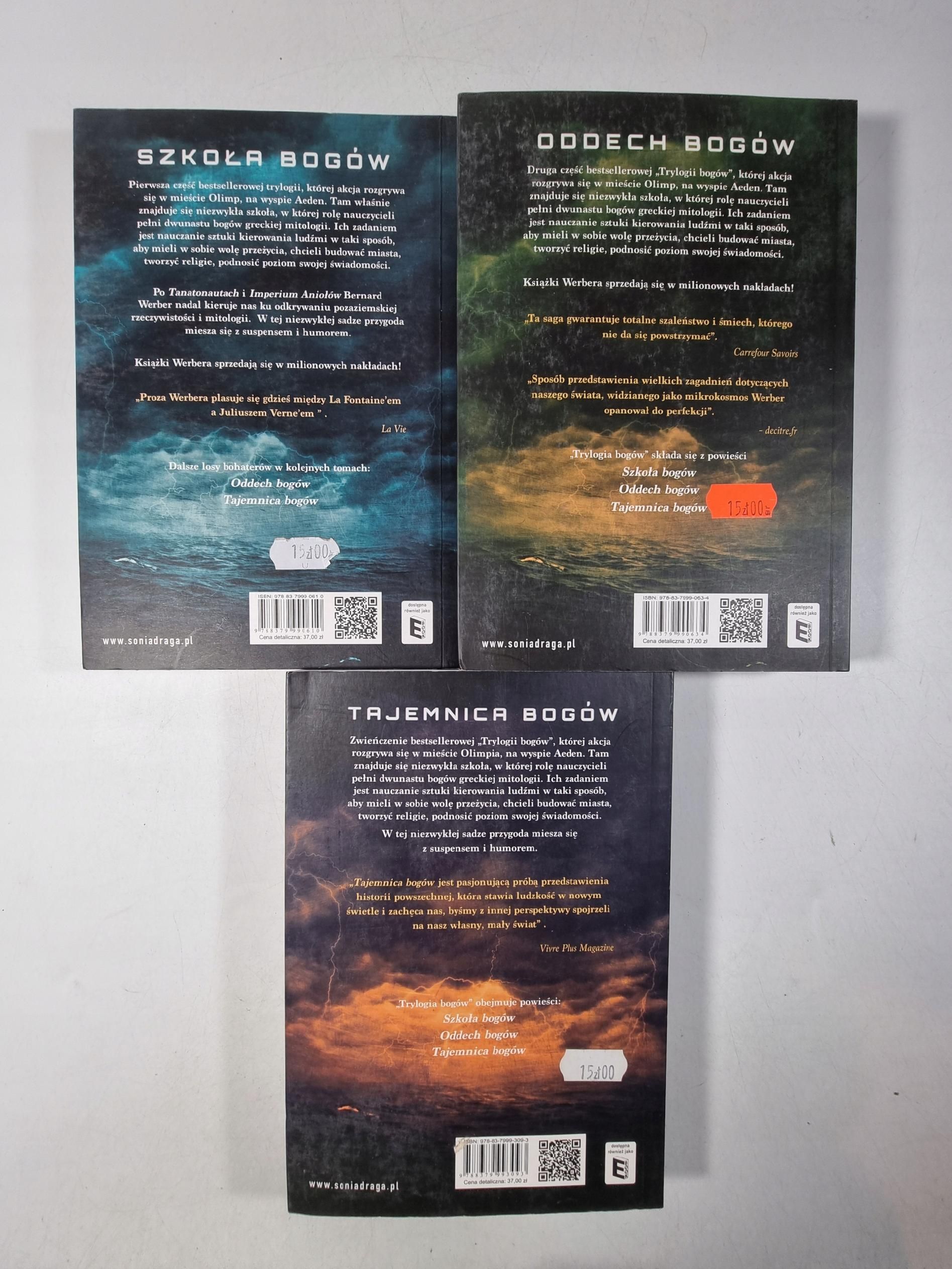 Trylogia Bogów 1-3 / Szkoła Bogów / Bernard Werber