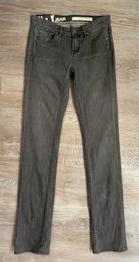 DKNY Jeans szare spodnie długie nogawki XS/S
