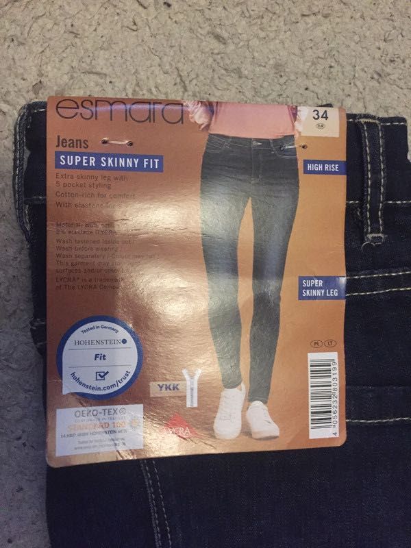 Jeansy super skinny fit NOWE